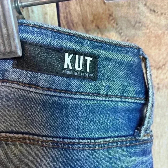 KUT from the Kloth Diana Kurvey Cropped Jeans Size 8 - Picture 6 of 7
